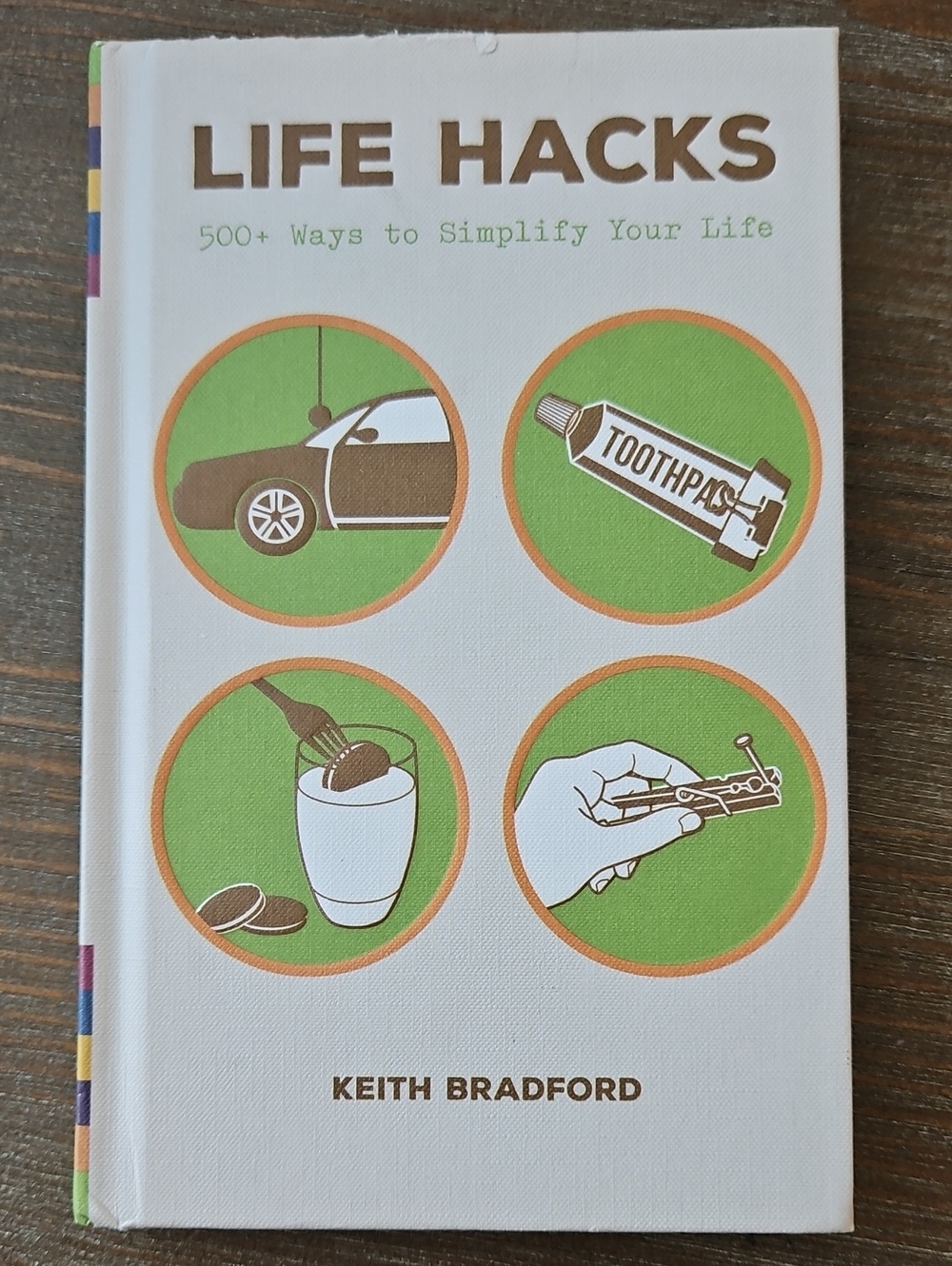 Hallmark Light Green Hardcover Life Hacks Book